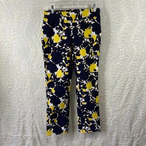Rafella comfort Cropped Pants stretch art floral graphic abstract bright
